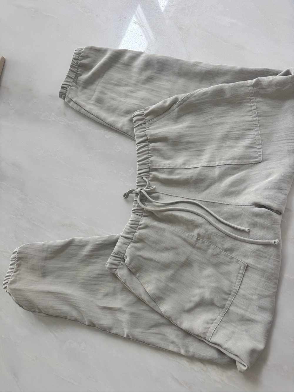 Zara relaxed linen like jogger pant